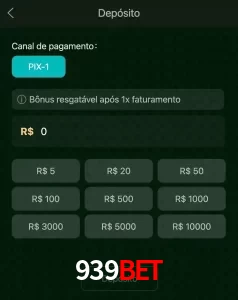 deposits 939BET